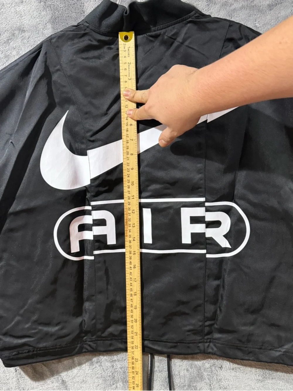 Nike Air Black Oversized Woven Bomber Jacket [FN1908-010] Women's Sz Small $135 - Picture 4 of 11